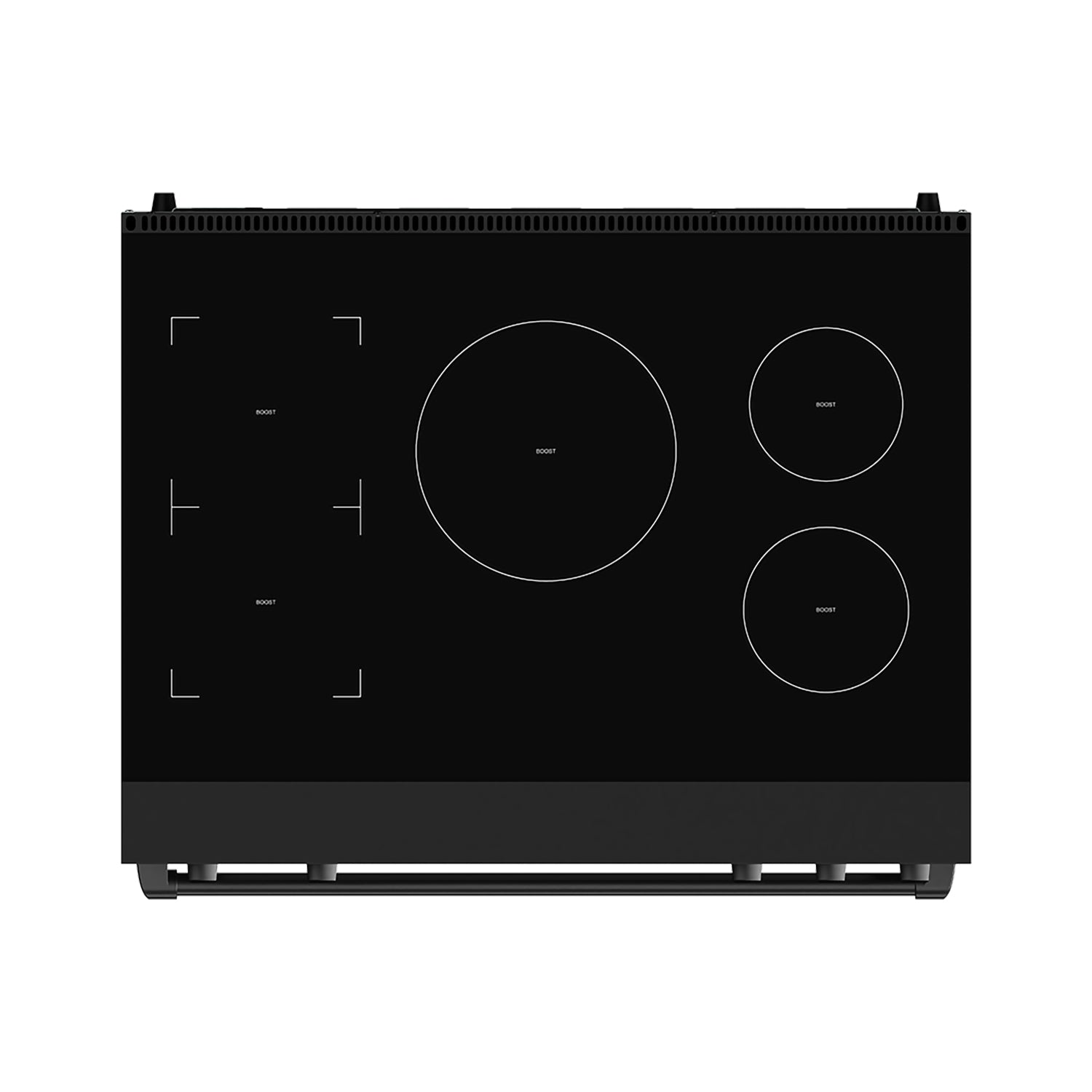 36 Inch Professional Induction Range with Tilt Panel Touch Control in Black | Gordon Ramsay Series