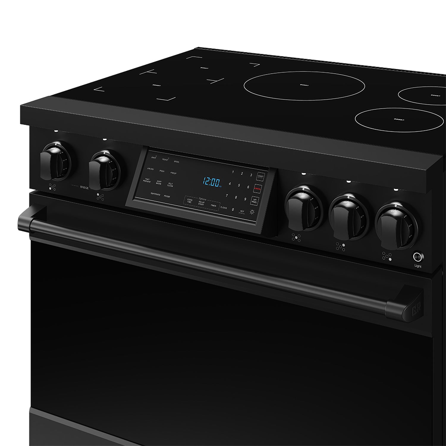36 Inch Professional Induction Range with Tilt Panel Touch Control in Black | Gordon Ramsay Series