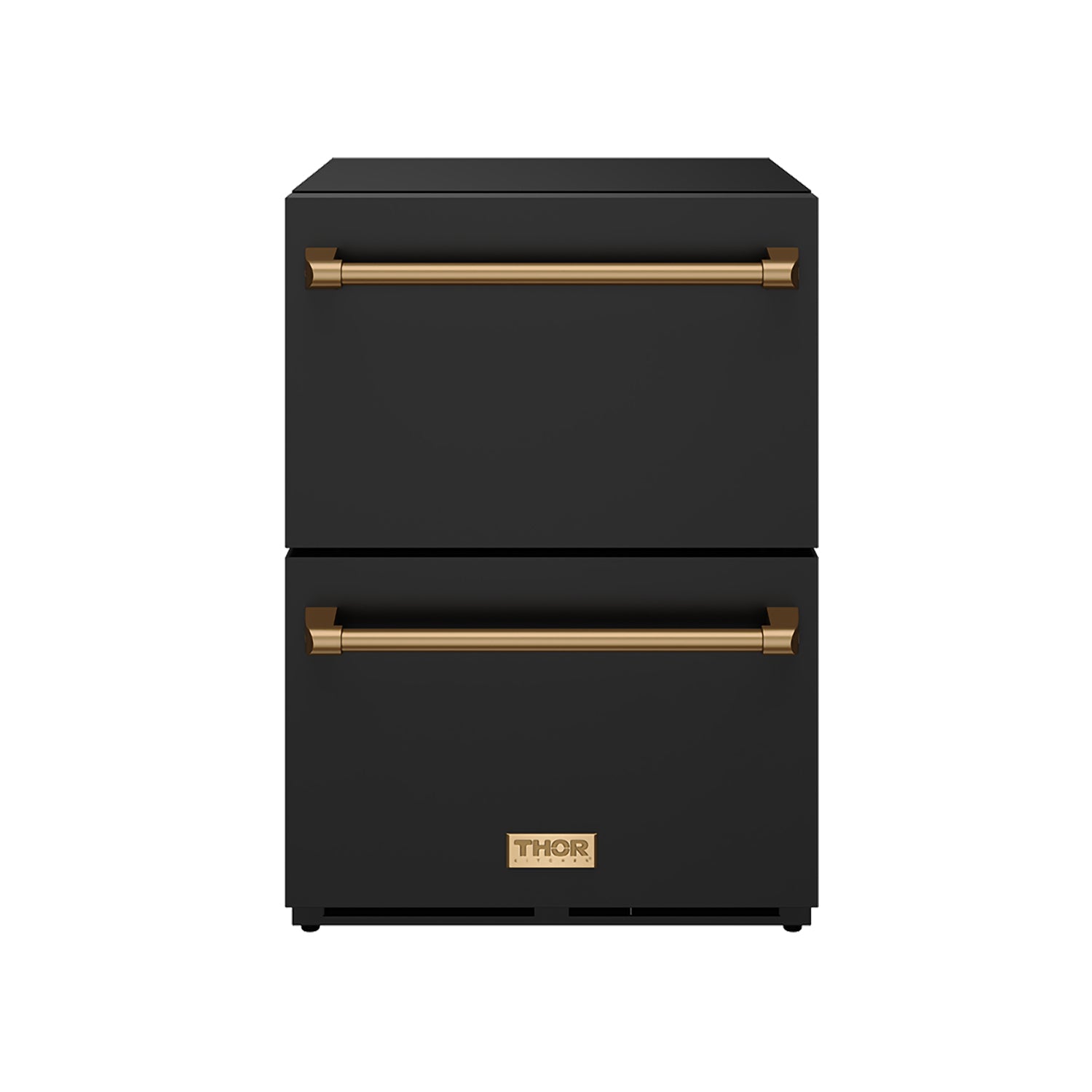 24" Undercounter Built-In or Freestanding Drawer Refrigerator – Black/Bronze | Gordon Ramsay Series