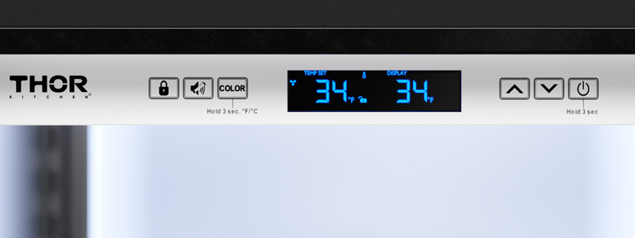 Thor Kitchen 24-Inch Professional Undercounter Beverage Cooler - Model TBR24U-LH-R (Renewed)