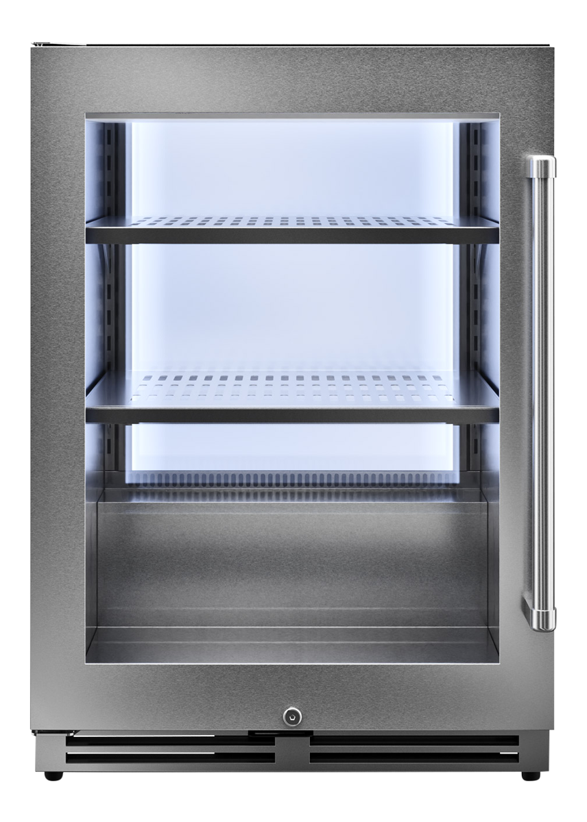 Thor Kitchen 24-Inch Professional Undercounter Beverage Cooler - Model TBR24U-LH-R (Renewed)