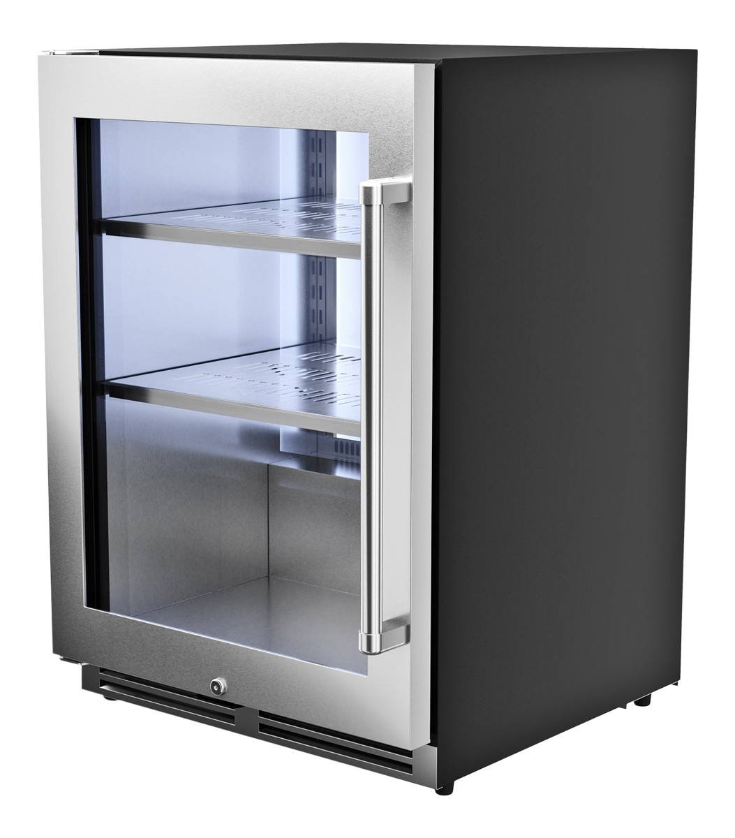 Thor Kitchen 24-Inch Professional Undercounter Beverage Cooler - Model TBR24U-LH-R (Renewed)