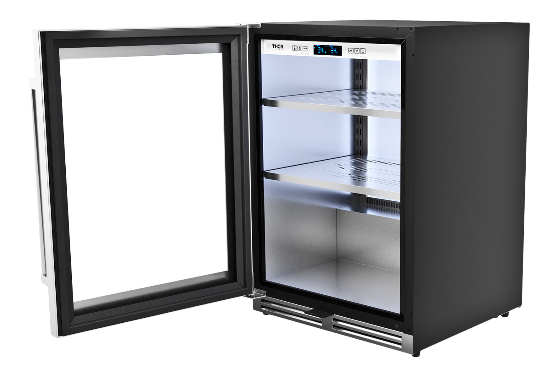 Thor Kitchen 24-Inch Professional Undercounter Beverage Cooler - Model TBR24U-LH-R (Renewed)