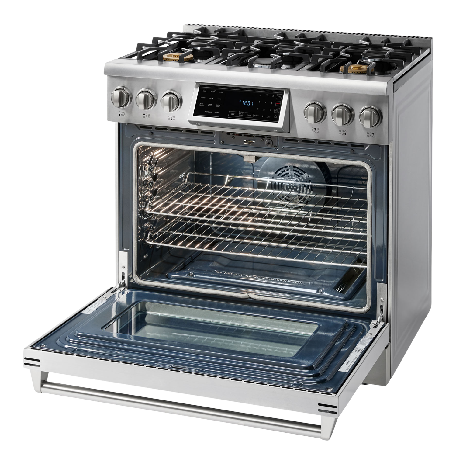 Thor Kitchen 36-Inch Tilt Panel Professional Gas Range - Model TRG3601-R (Renewed)