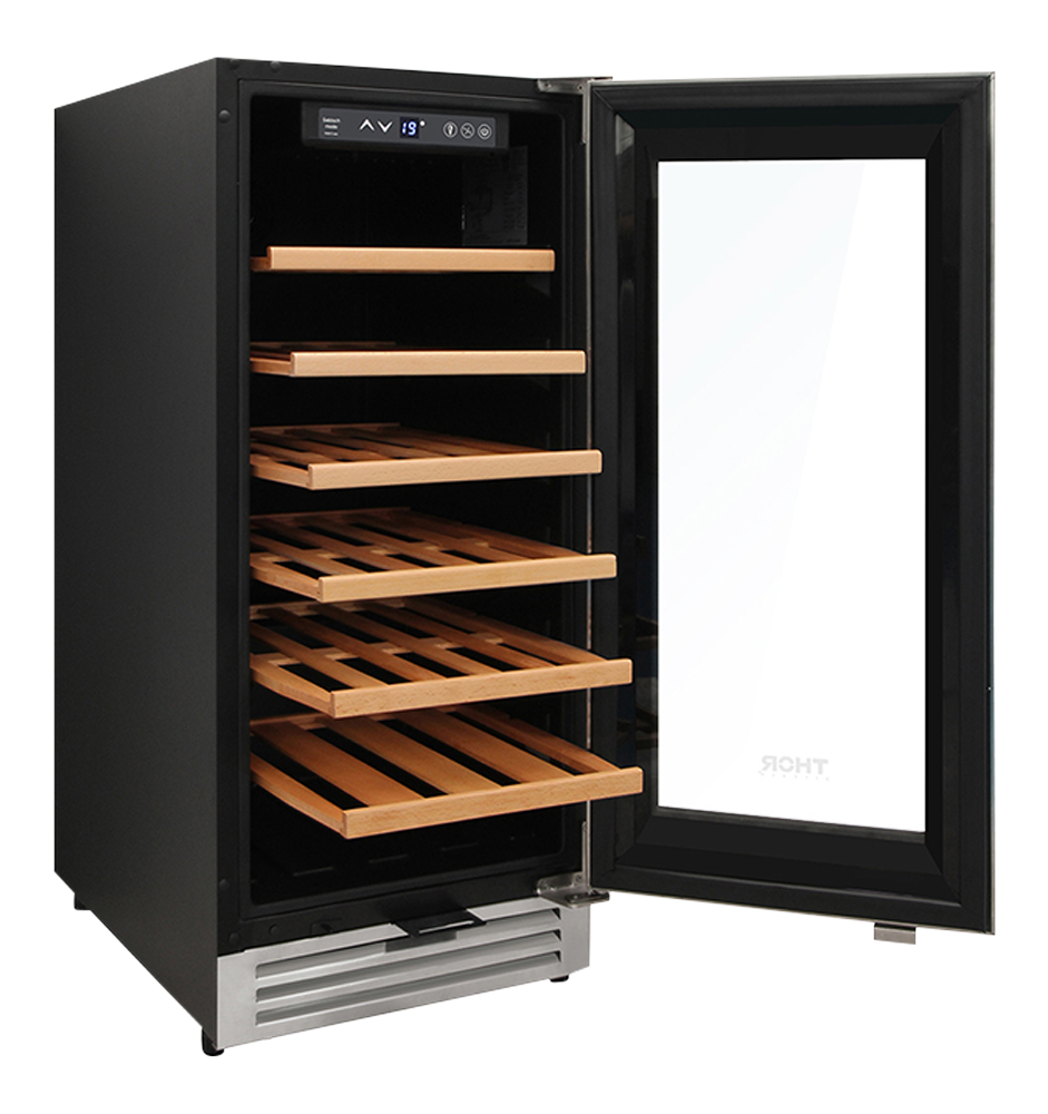 Thor Kitchen 15-Inch Single Zone Wine Cooler, 33 Wine Bottle Capacity - Model TWC1501-R (Renewed)