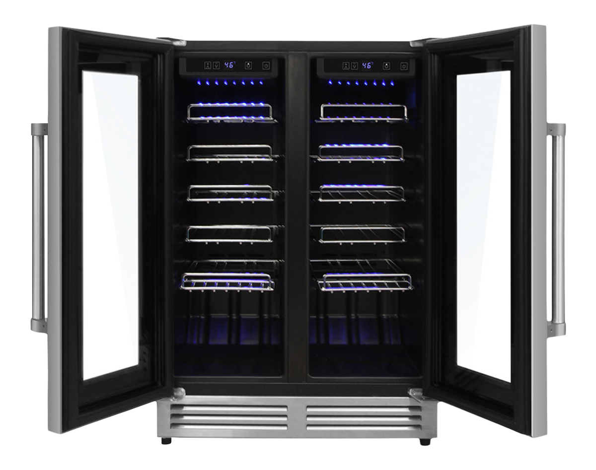 Thor Kitchen 42 Bottle Dual Zone Built-in Wine Cooler - Model TWC2402-R (Renewed)