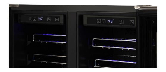 Thor Kitchen 42 Bottle Dual Zone Built-in Wine Cooler - Model TWC2402-R (Renewed)