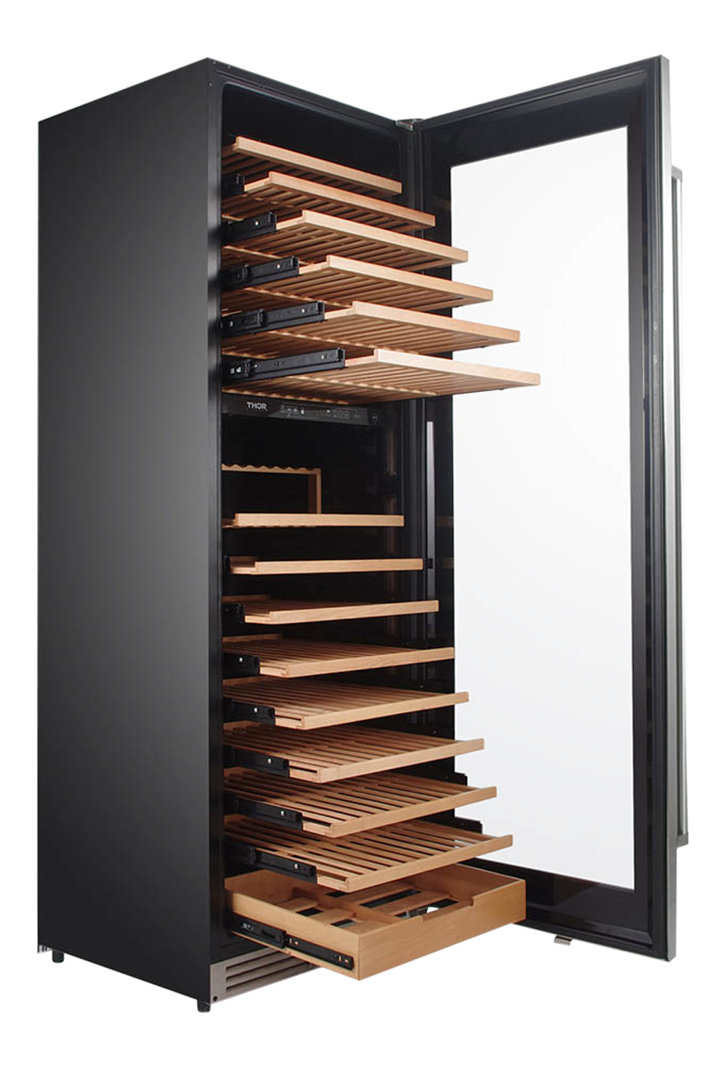Thor Kitchen 24 Inch Dual Zone Wine Cooler, 162 Wine Bottle Capacity - Model TWC2403DI-R (Renewed)
