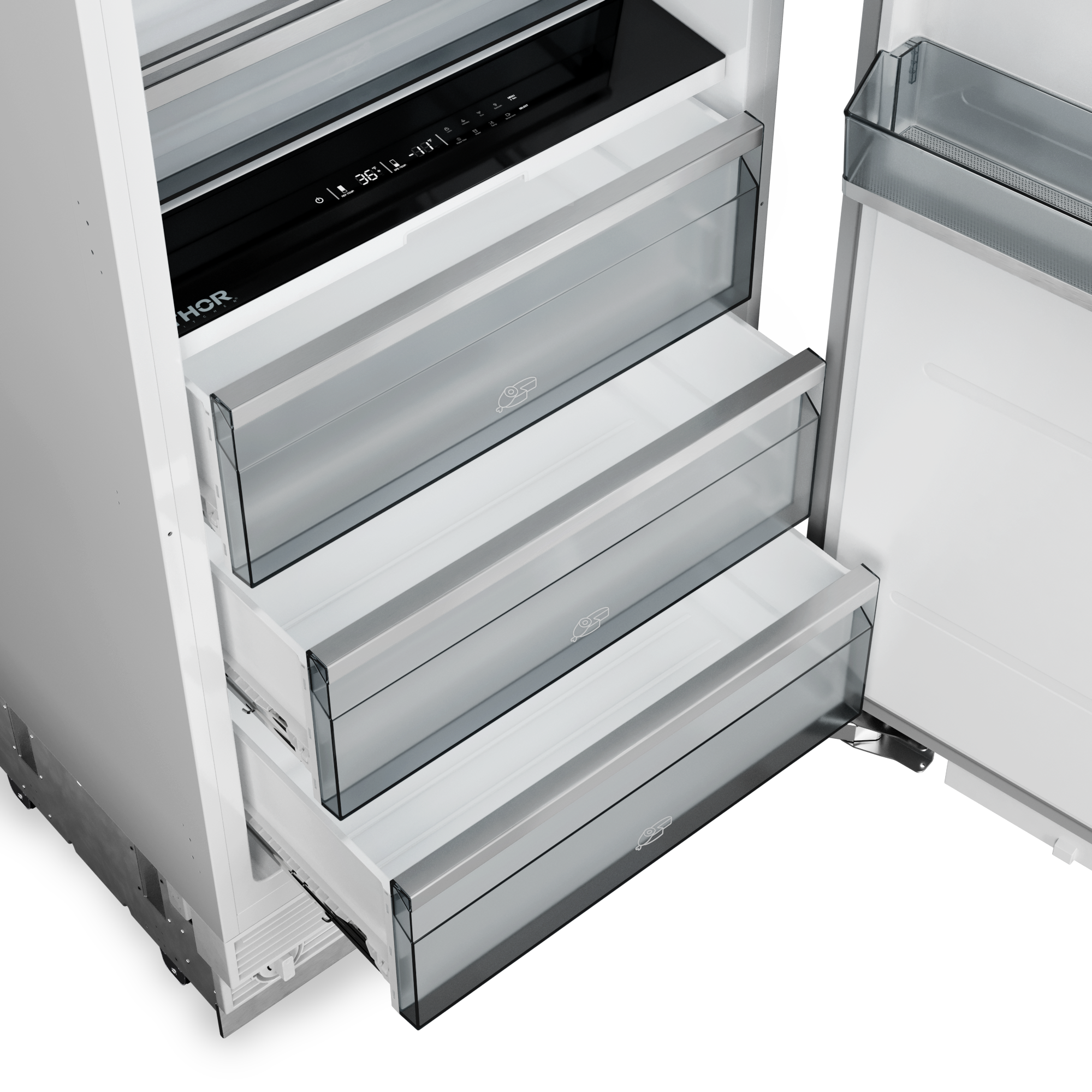 Thor Kitchen 30-inch Built-in Refrigerator Column, Panel Ready