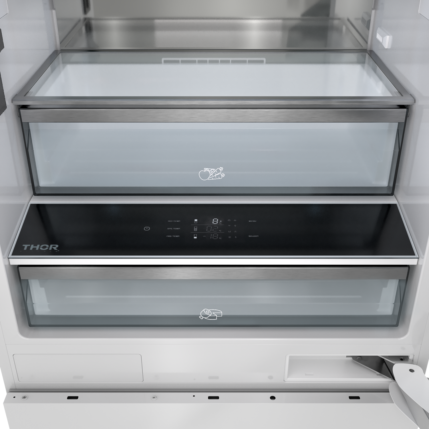 Thor Kitchen 30-inch Built-In Panel-Ready Bottom Mount Refrigerator