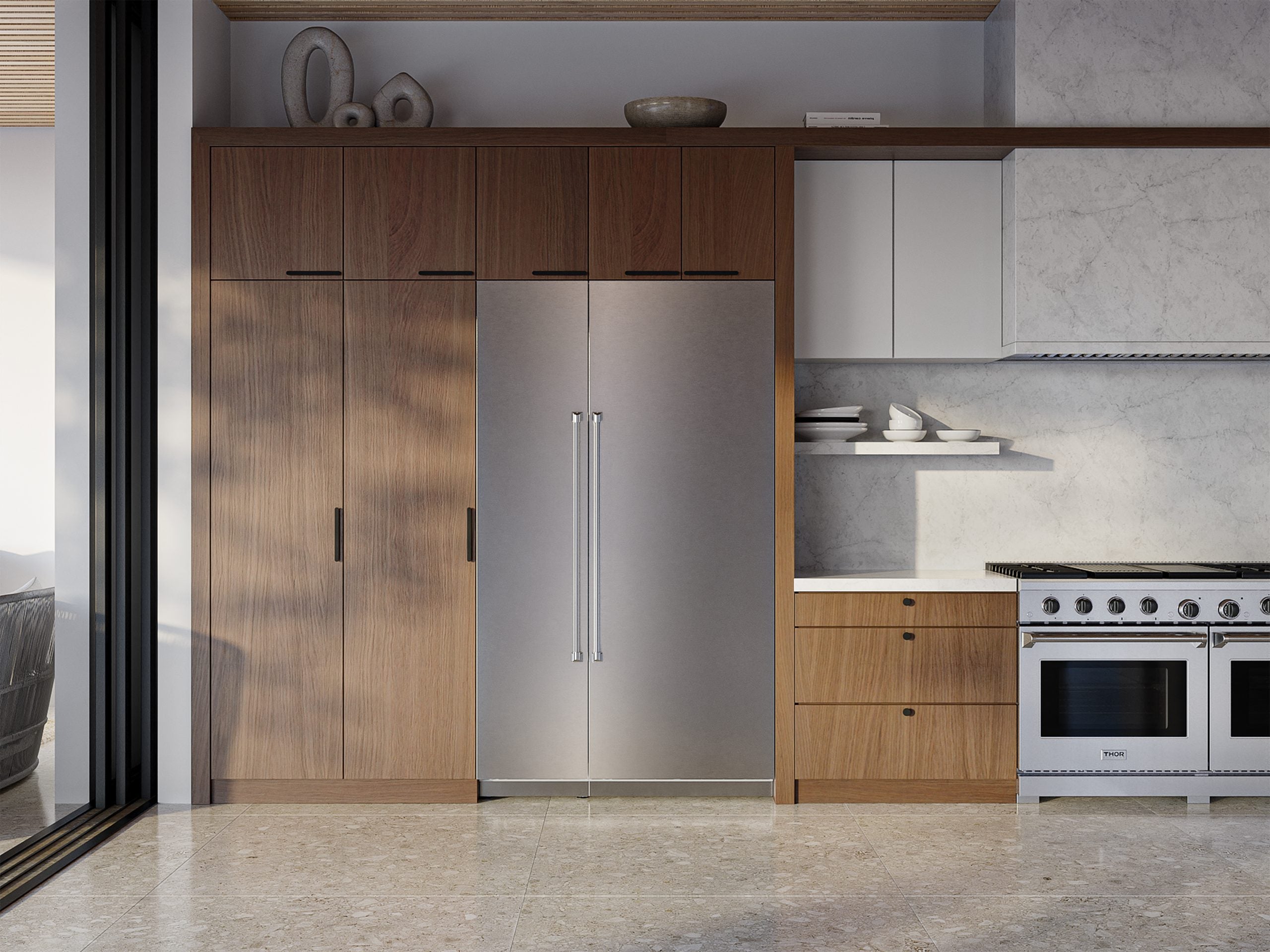 Thor Kitchen 18-inch Built-in Freezer Column, Stainless Steel Panel Re