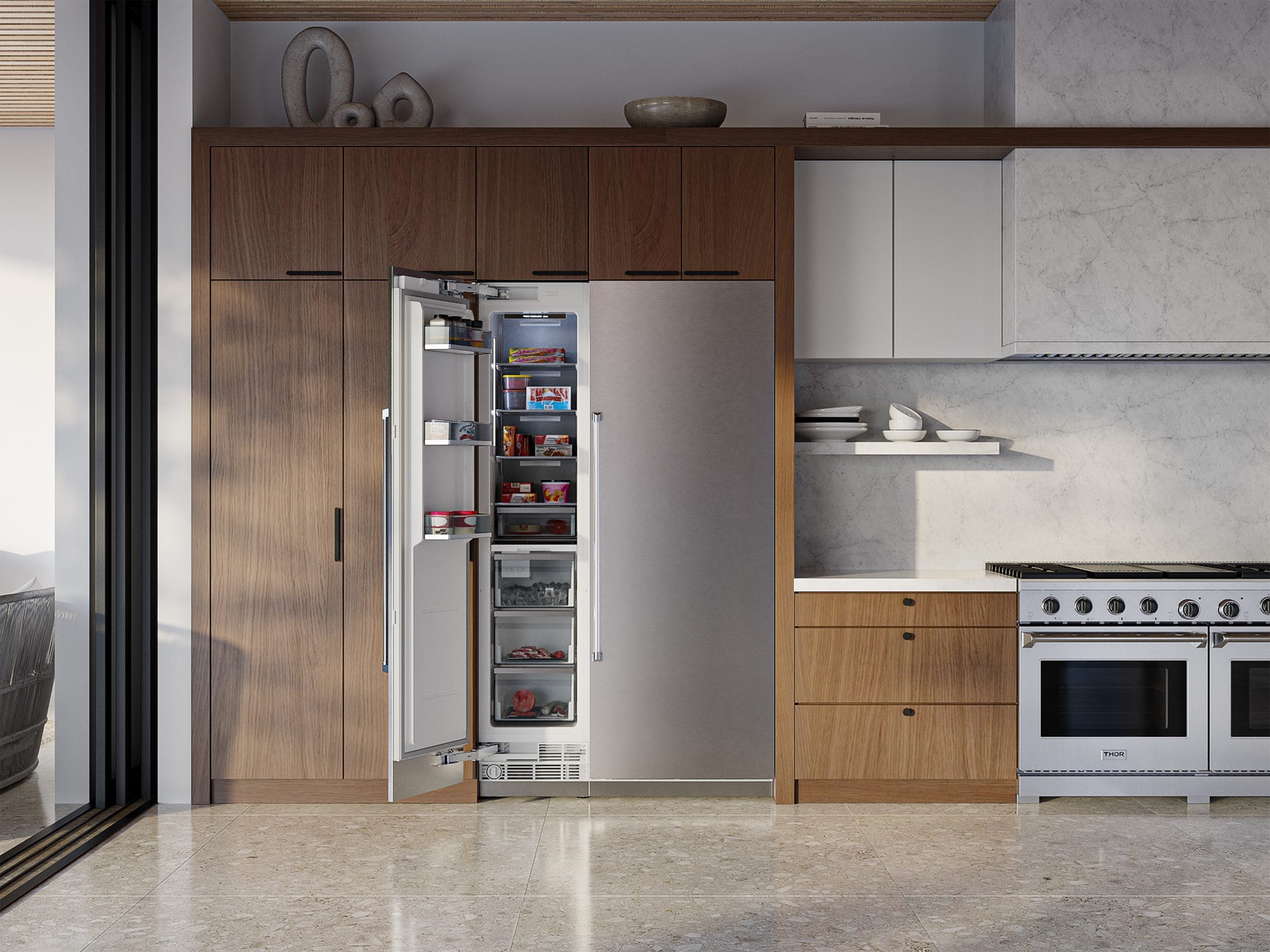Thor Kitchen 18-inch Built-in Freezer Column, Panel Ready