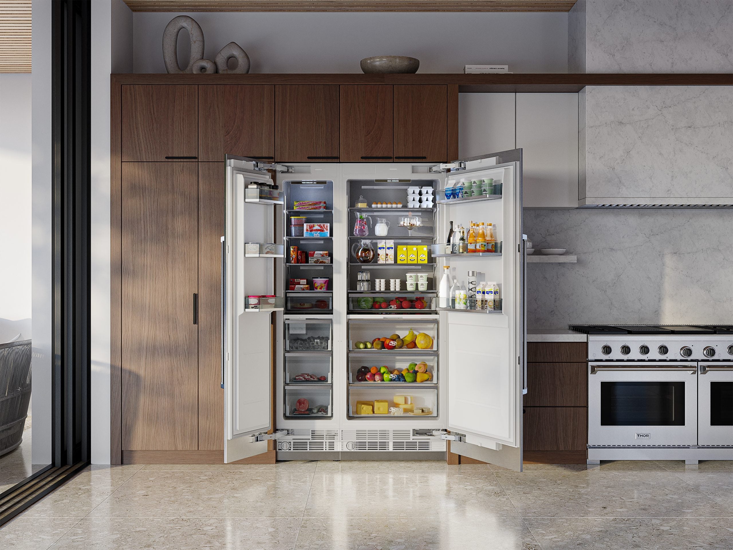 Thor Kitchen 18-inch Built-in Freezer Column, Panel Ready