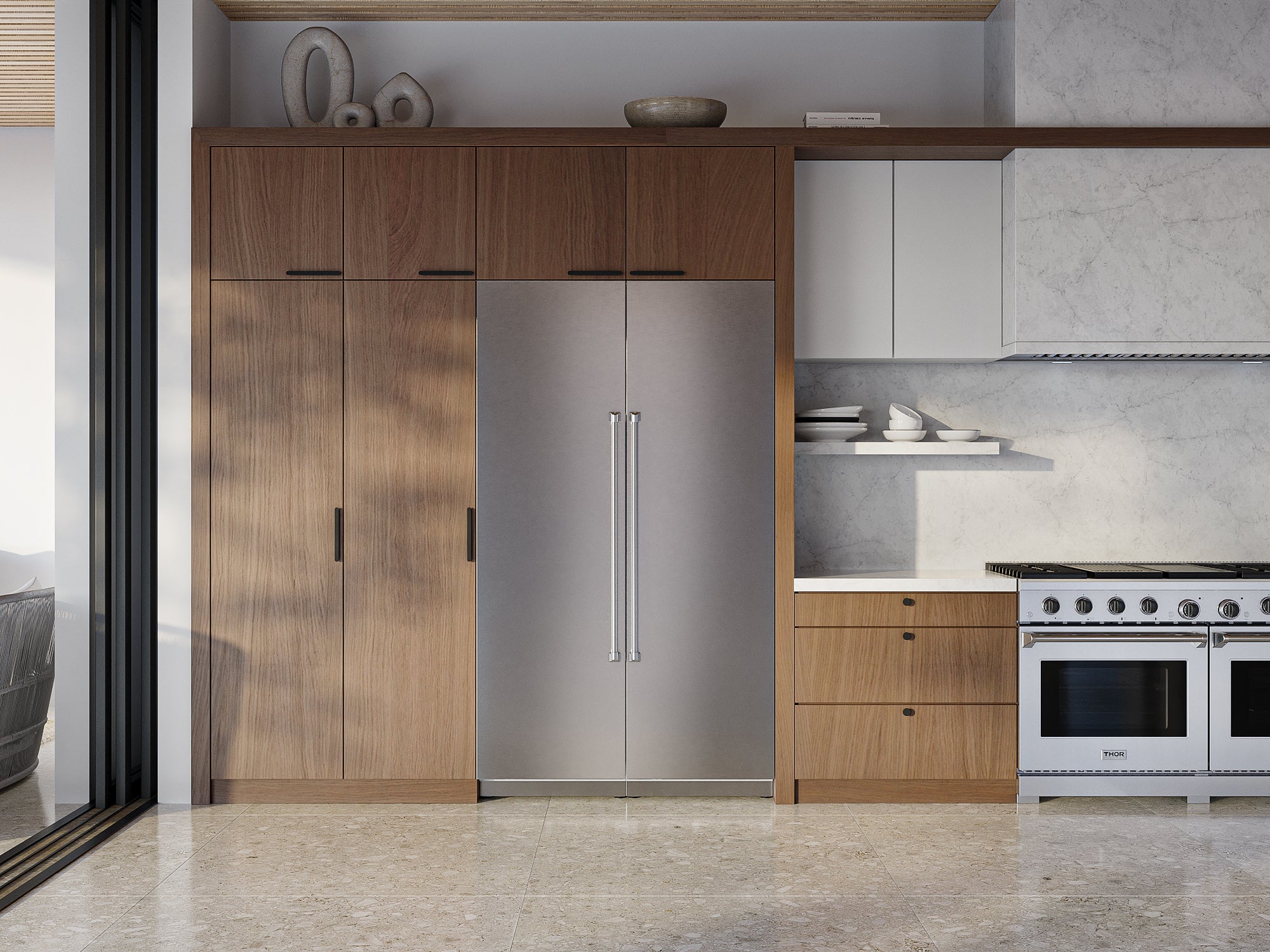 Thor Kitchen 24-inch Built-in Refrigerator Column, Panel Ready