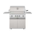 36 inch 4 burners Built in Gas Grill on cart with Sear/Rear Infrared Burner & Rotisserie Natural Gas
