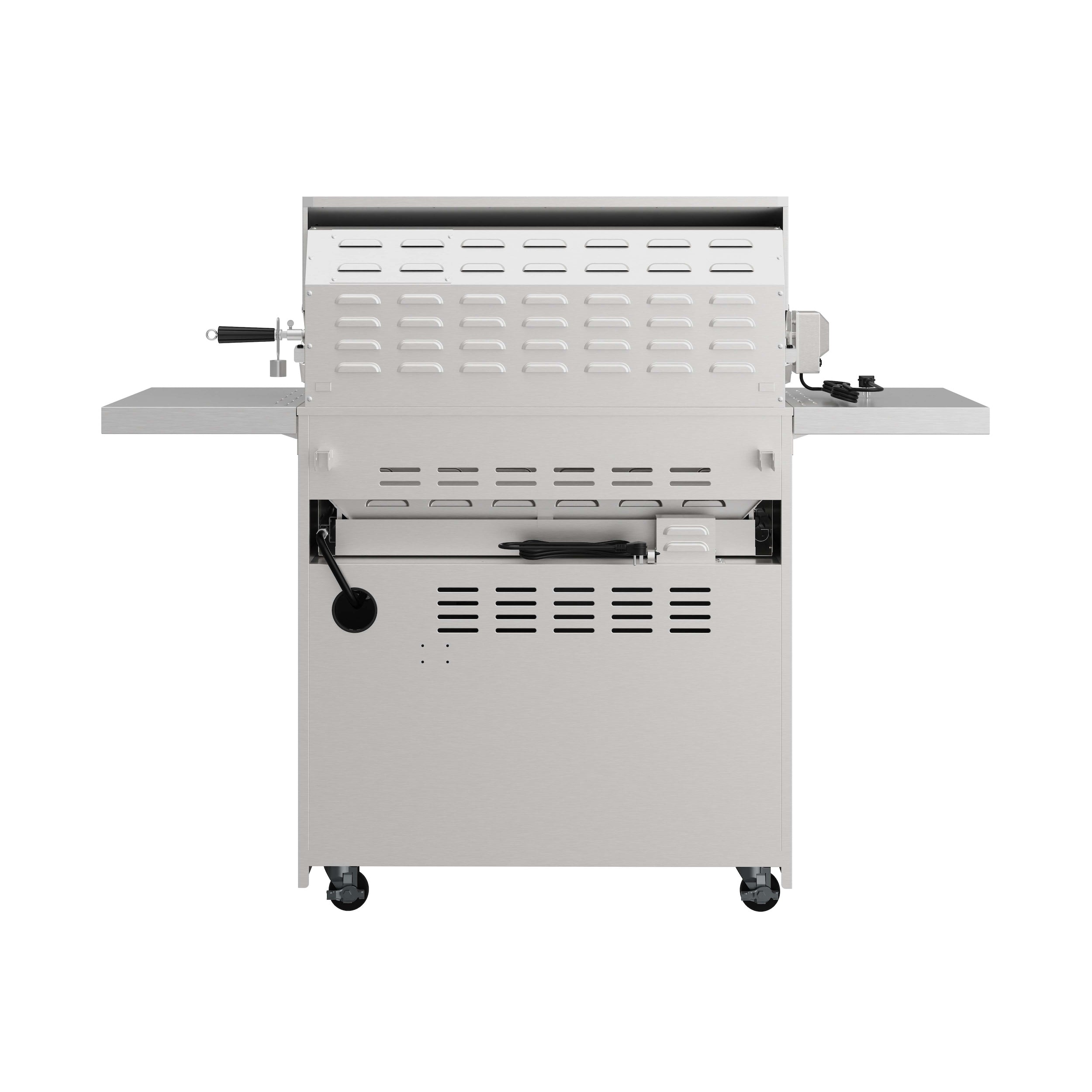 36 inch 4 burners Built in Gas Grill on cart with Sear/Rear Infrared Burner & Rotisserie Natural Gas