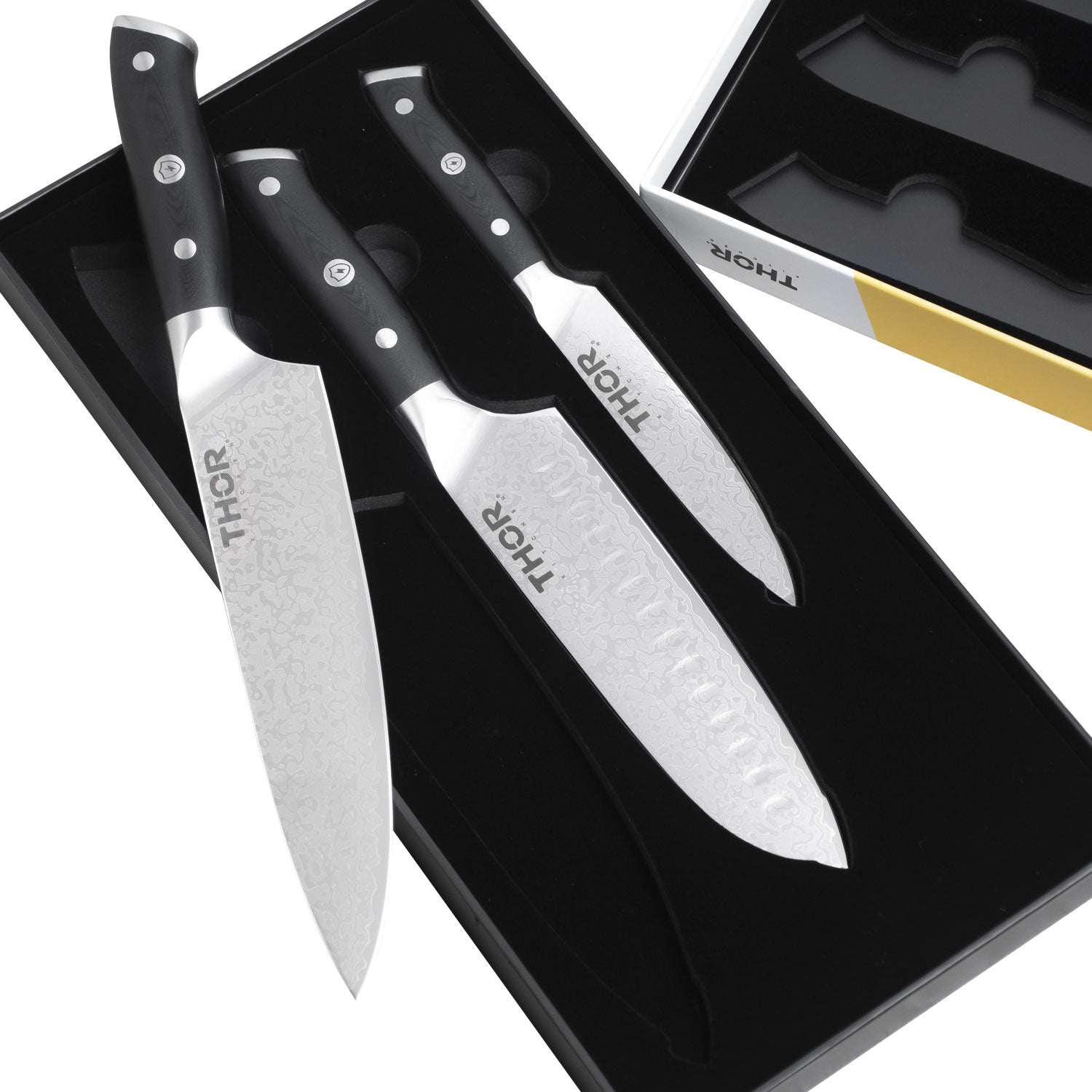 Thor Kitchen Damascus Knife Set - Thumbnail 2