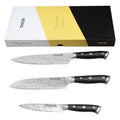 3-Piece Damascus Knife Set