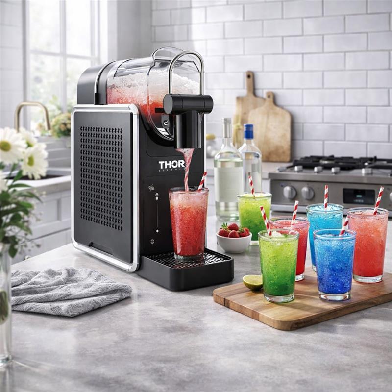 68oz 6-in-1 Slushie Machine | Frozen Drink & Smoothie Maker in Black