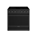36 Inch Electric Range in Black - Contemporary Professional