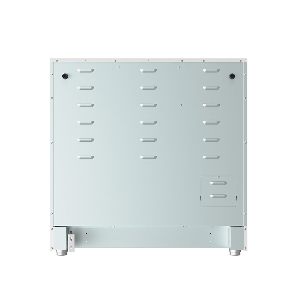 36 Inch Electric Range in White - Contemporary Professional