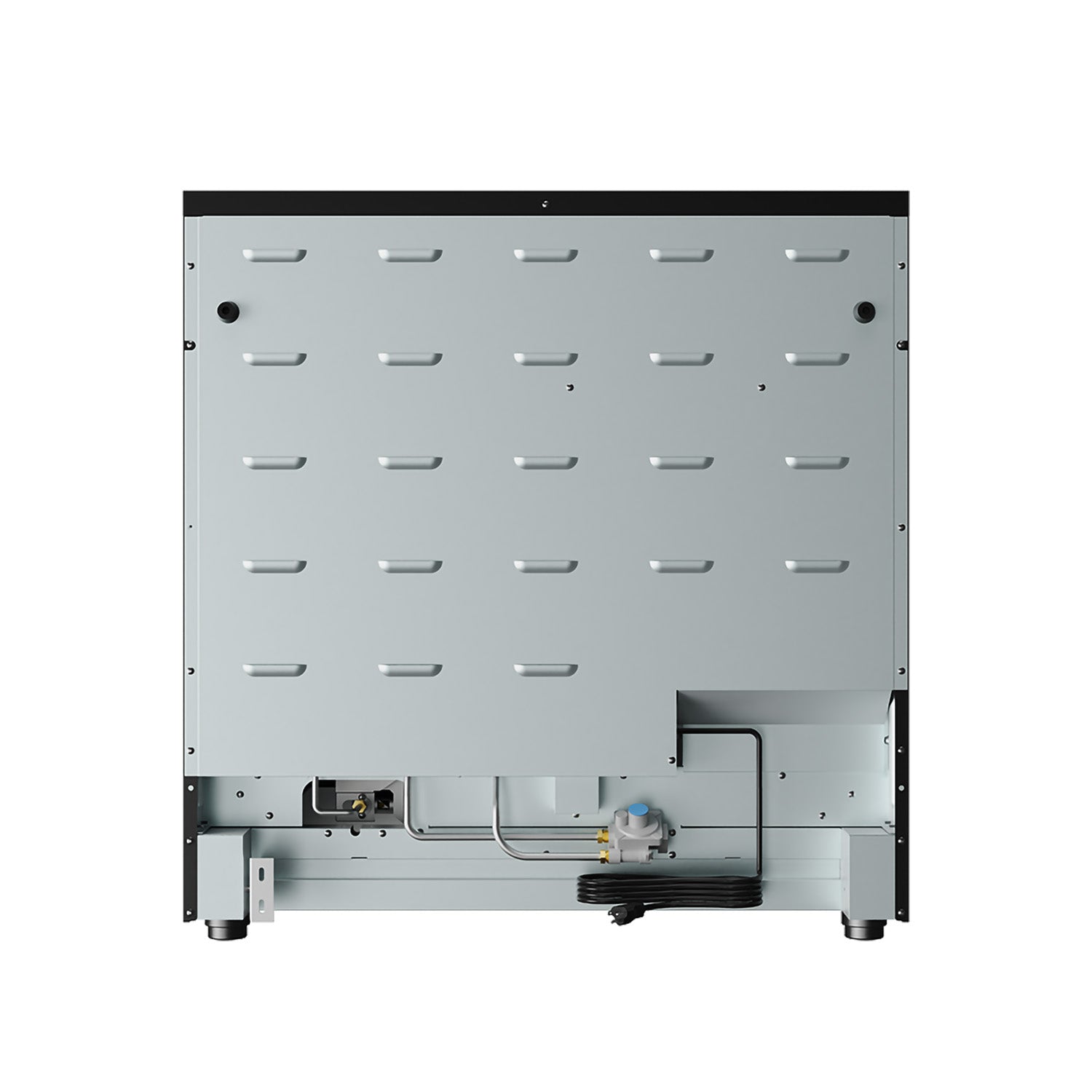 36 Inch Liquid Propane Range in Matte Black - Contemporary Professional