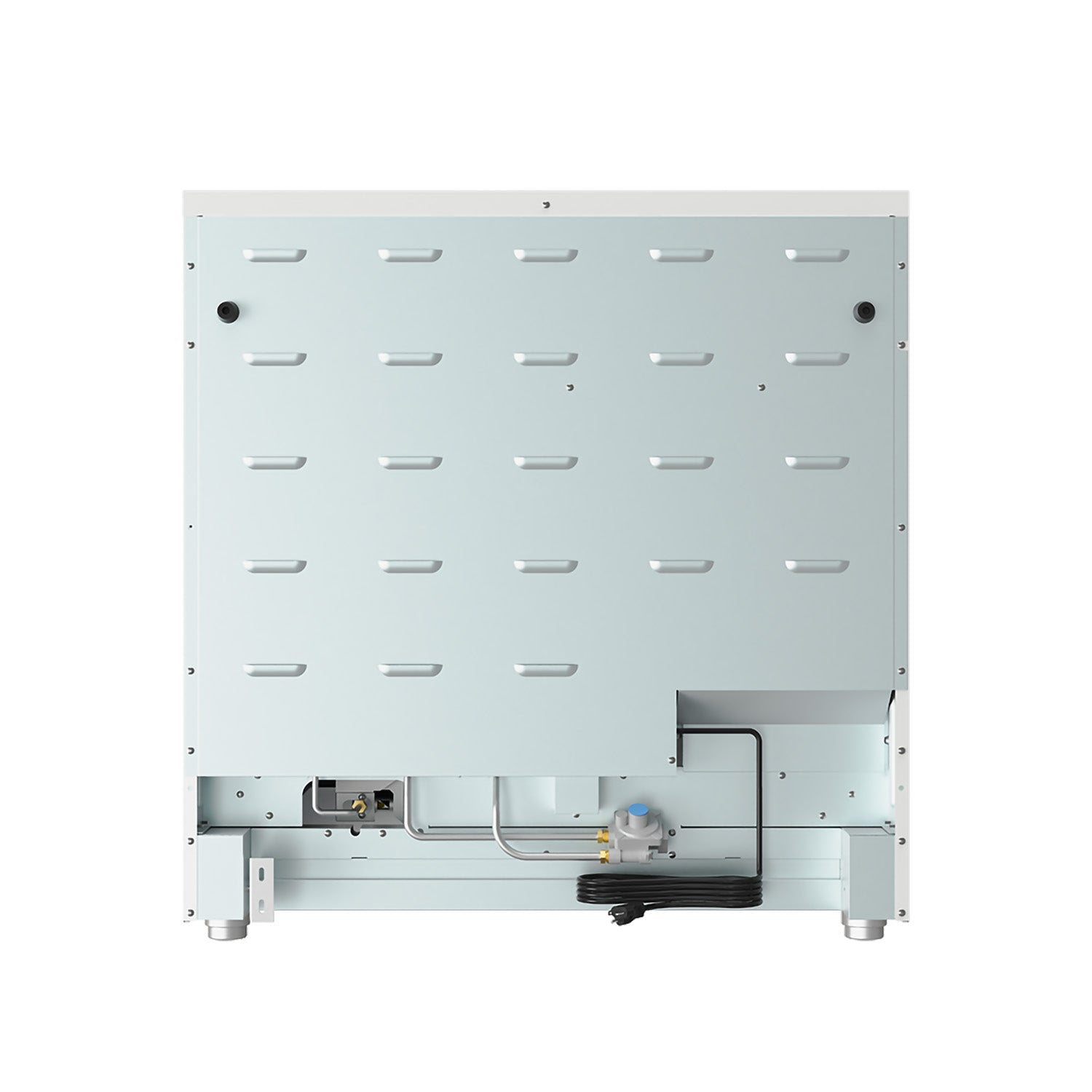 36 Inch Gas Range in White - Contemporary Professional