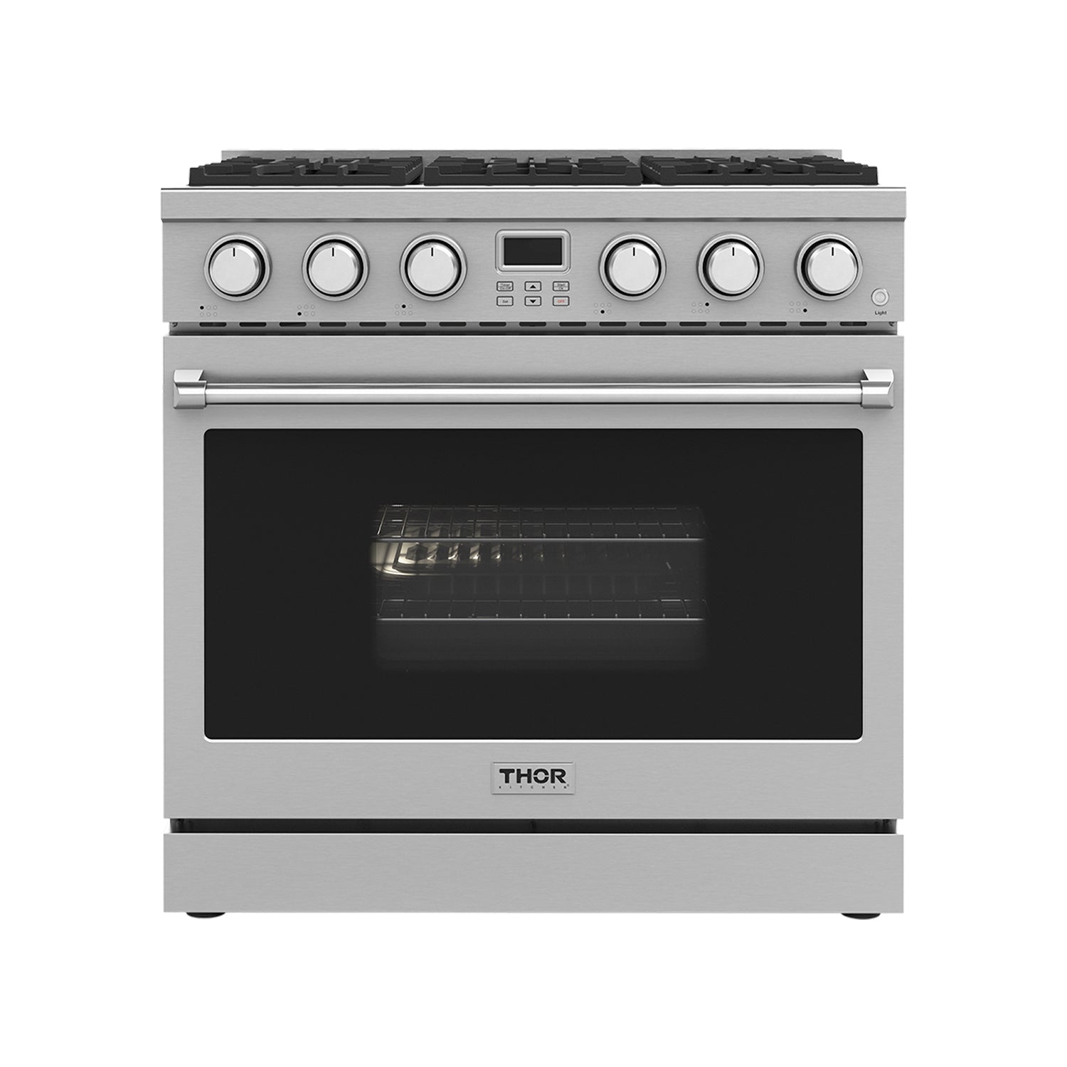 36 Inch Contemporary Professional Gas Range in Stainless Steel - Thor Kitchen