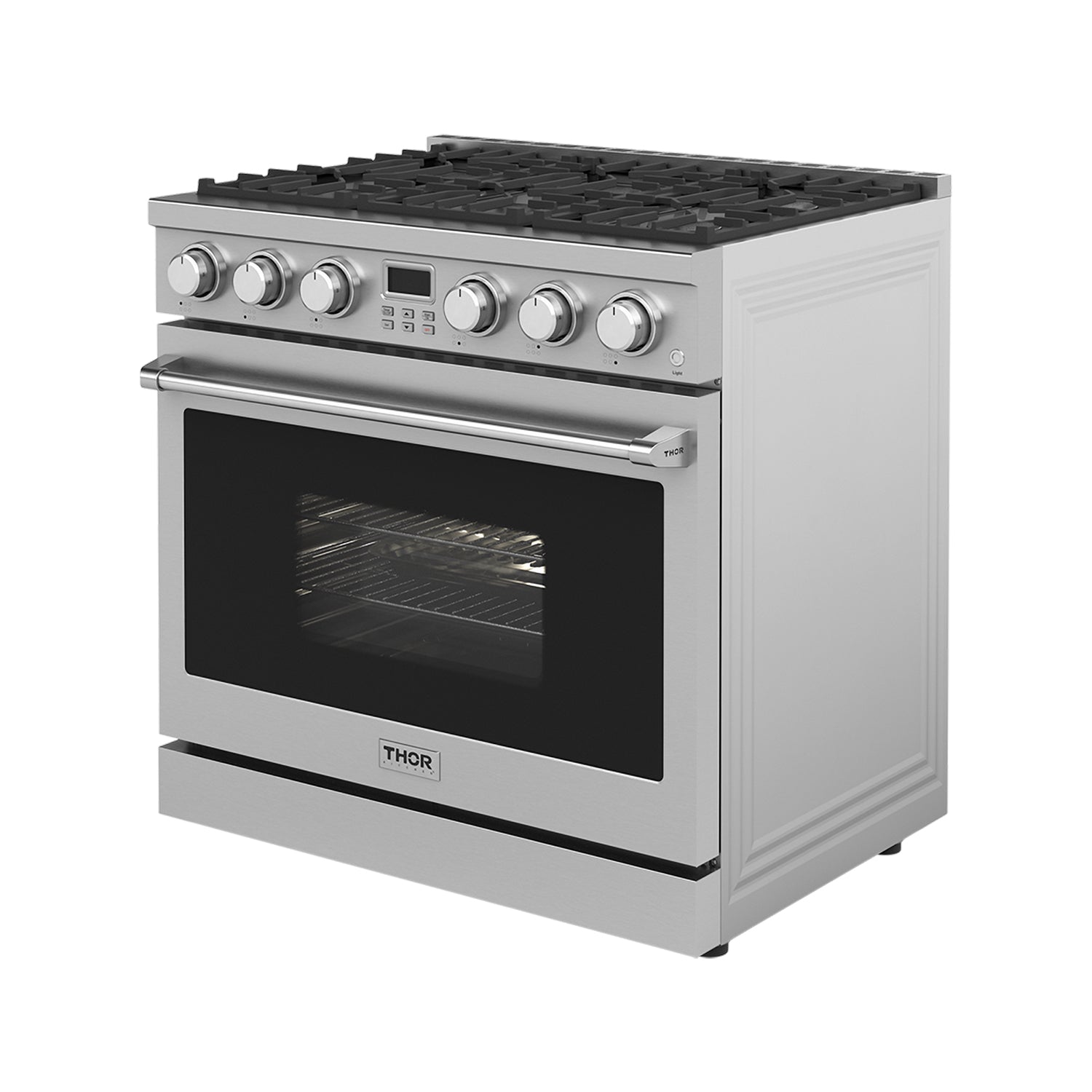 36 Inch Contemporary Professional Gas Range in Stainless Steel - Thor Kitchen