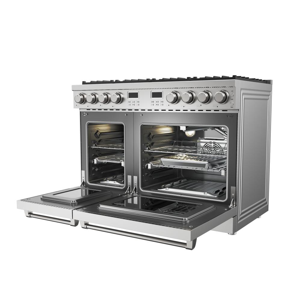 THOR Kitchen 48-Inch Gas Range – Contemporary Professional – ARG48-R (Renewed)