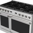 Buy 48 Inch Contemporary Professional Stainless Steel Dual Oven Gas ...