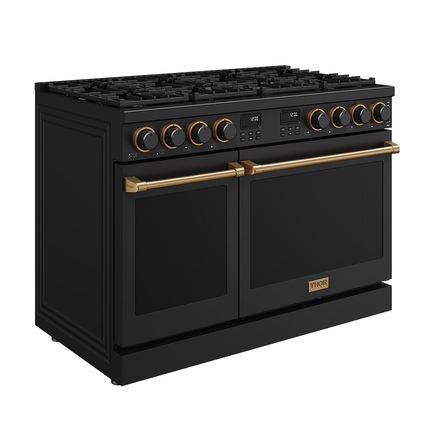 48 Inch Contemporary Professional Liquid Propane Range in Black/Bronze