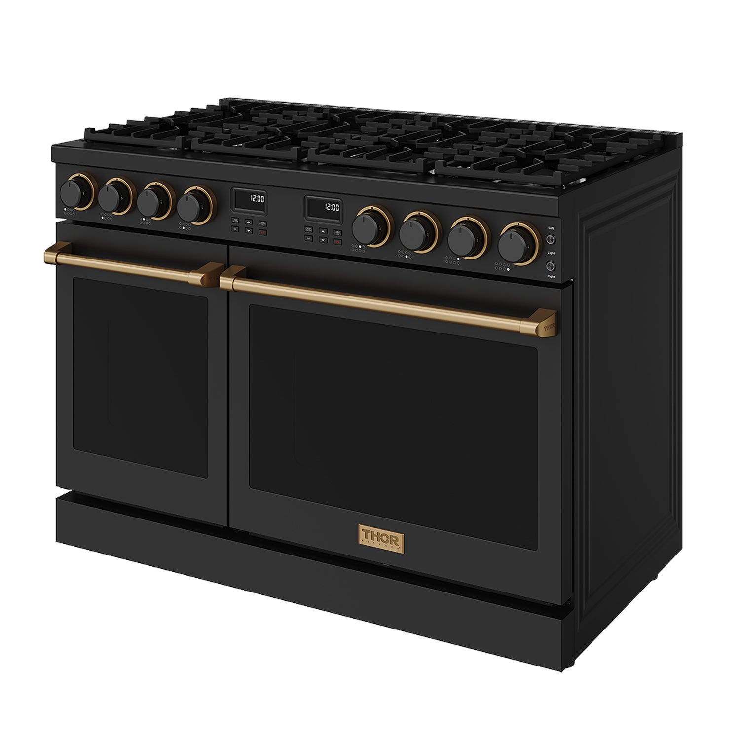 48 Inch Contemporary Professional Liquid Propane Range in Black/Bronze