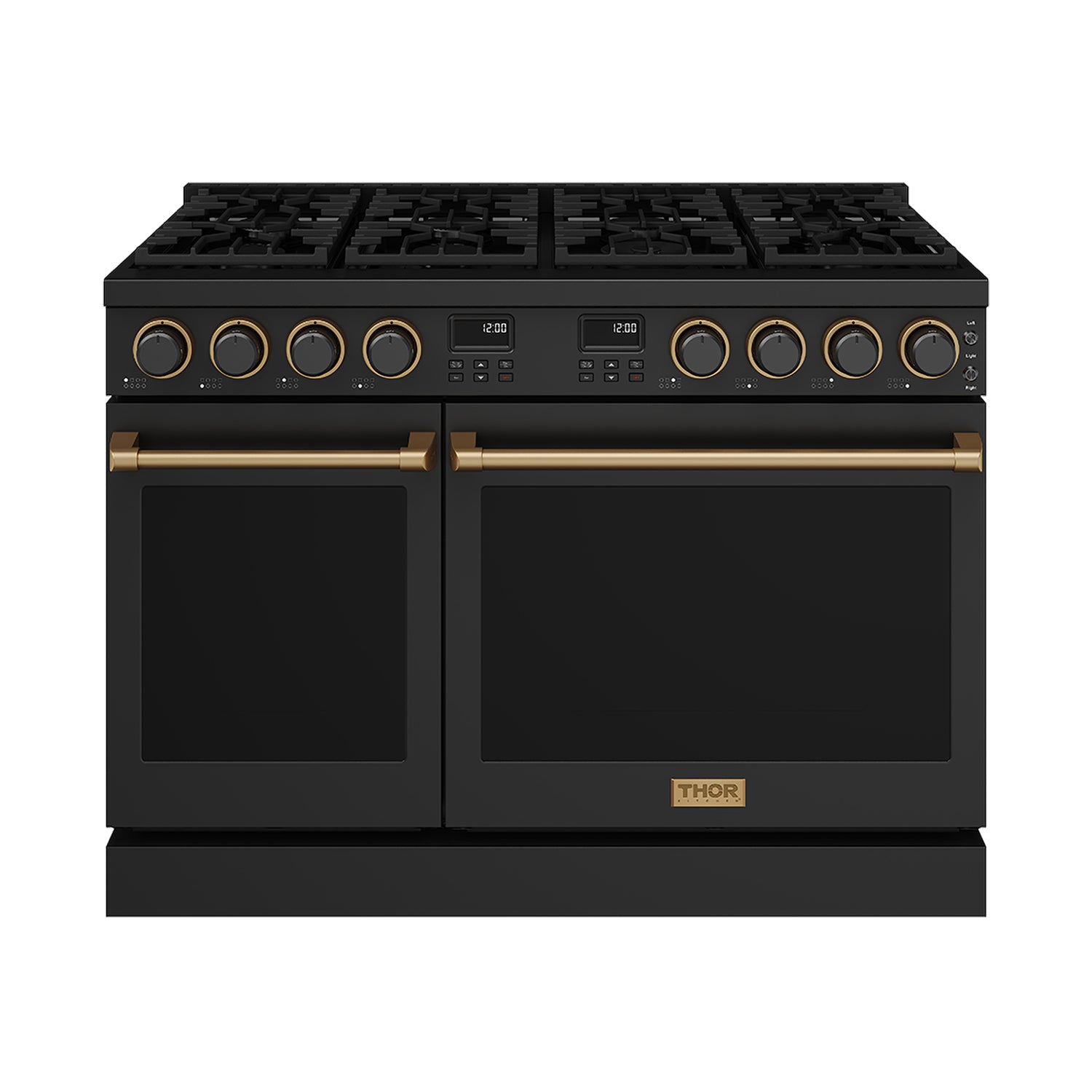 48 Inch Contemporary Professional Liquid Propane Range in Liquid Propane Black/Bronze