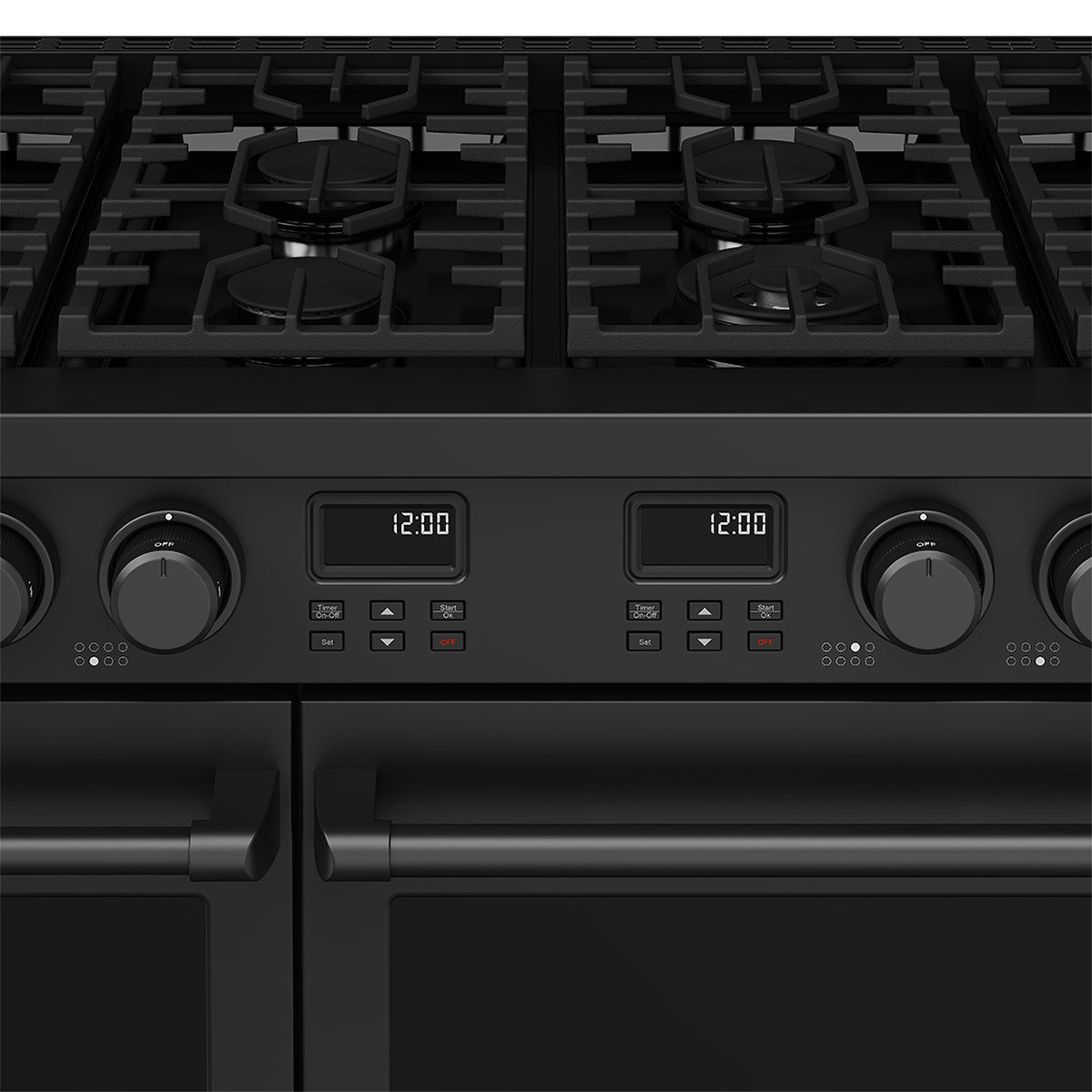 48 Inch Contemporary Professional Liquid Propane Range in Black