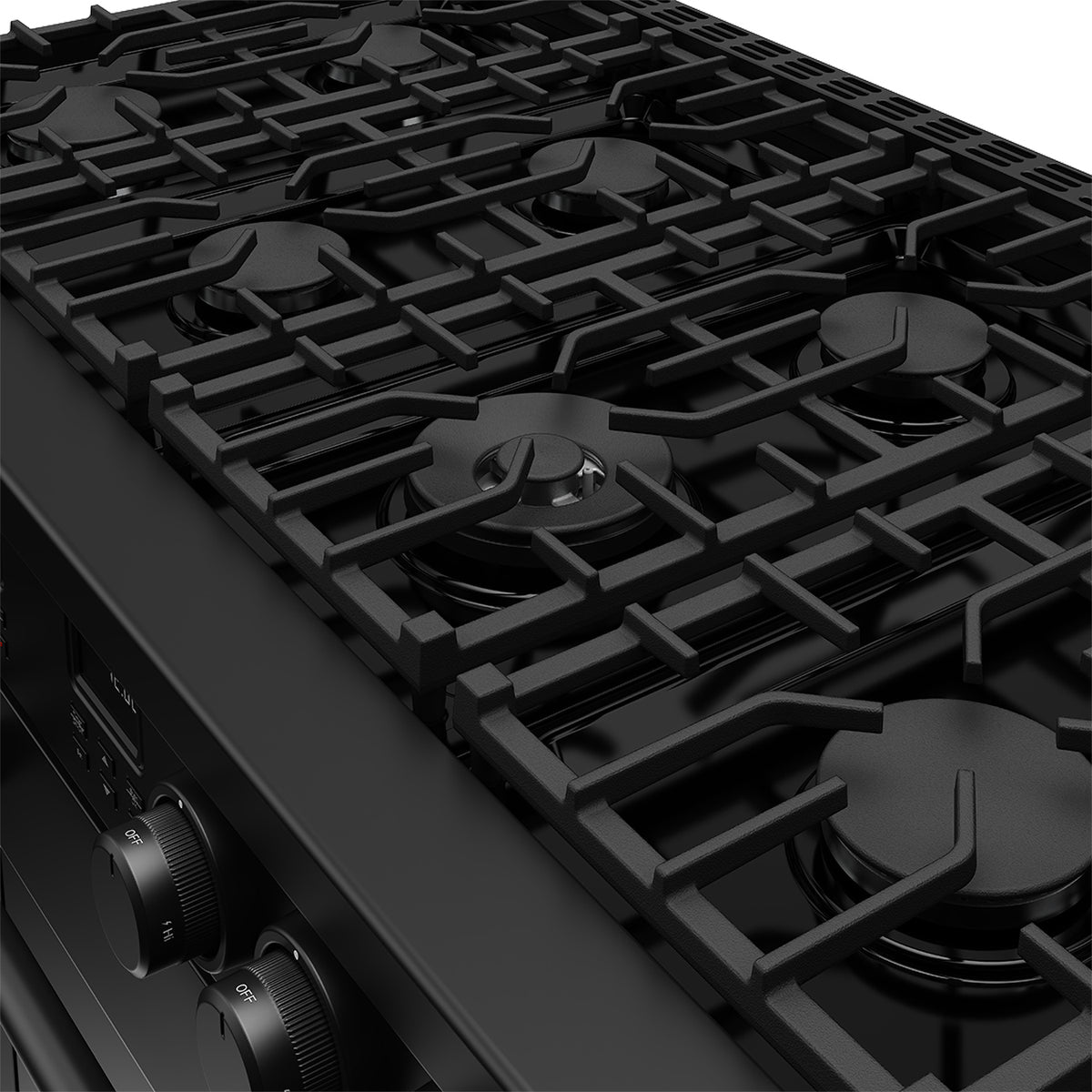48 Inch Contemporary Professional Liquid Propane Range in Black