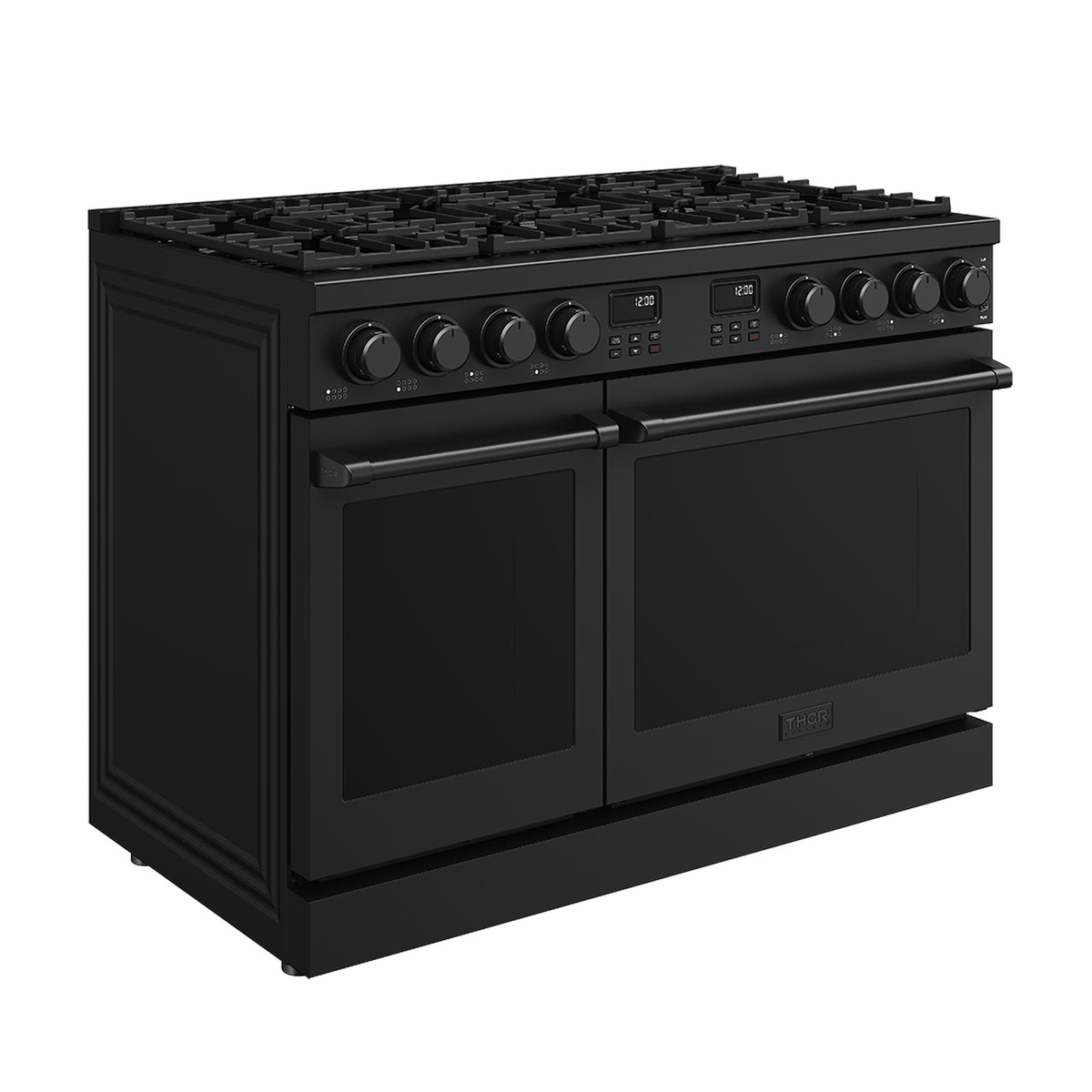 48 Inch Contemporary Professional Liquid Propane Range in Black