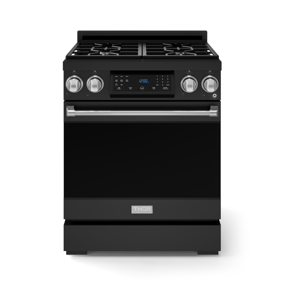 30-Inch Black/Stainless Steel Pro-Style LP Range | Gordon Ramsay ...