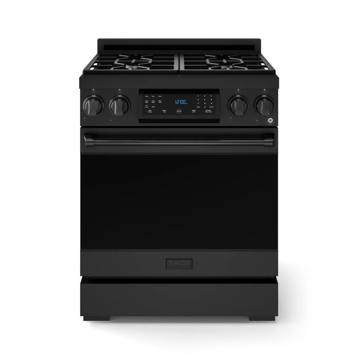 30 Inch Professional LP Range with Tilt Panel Touch Control in Matte Black | Gordon Ramsay Series – RSG30BLP