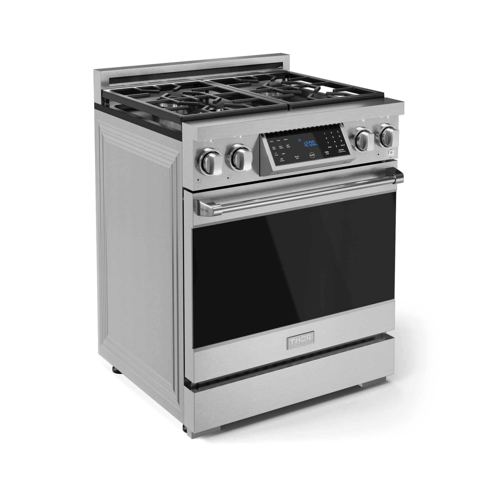 30 Inch Professional Gas Range with Tilt Panel Touch Control in Stainless Steel | Gordon Ramsay Series - RSG30