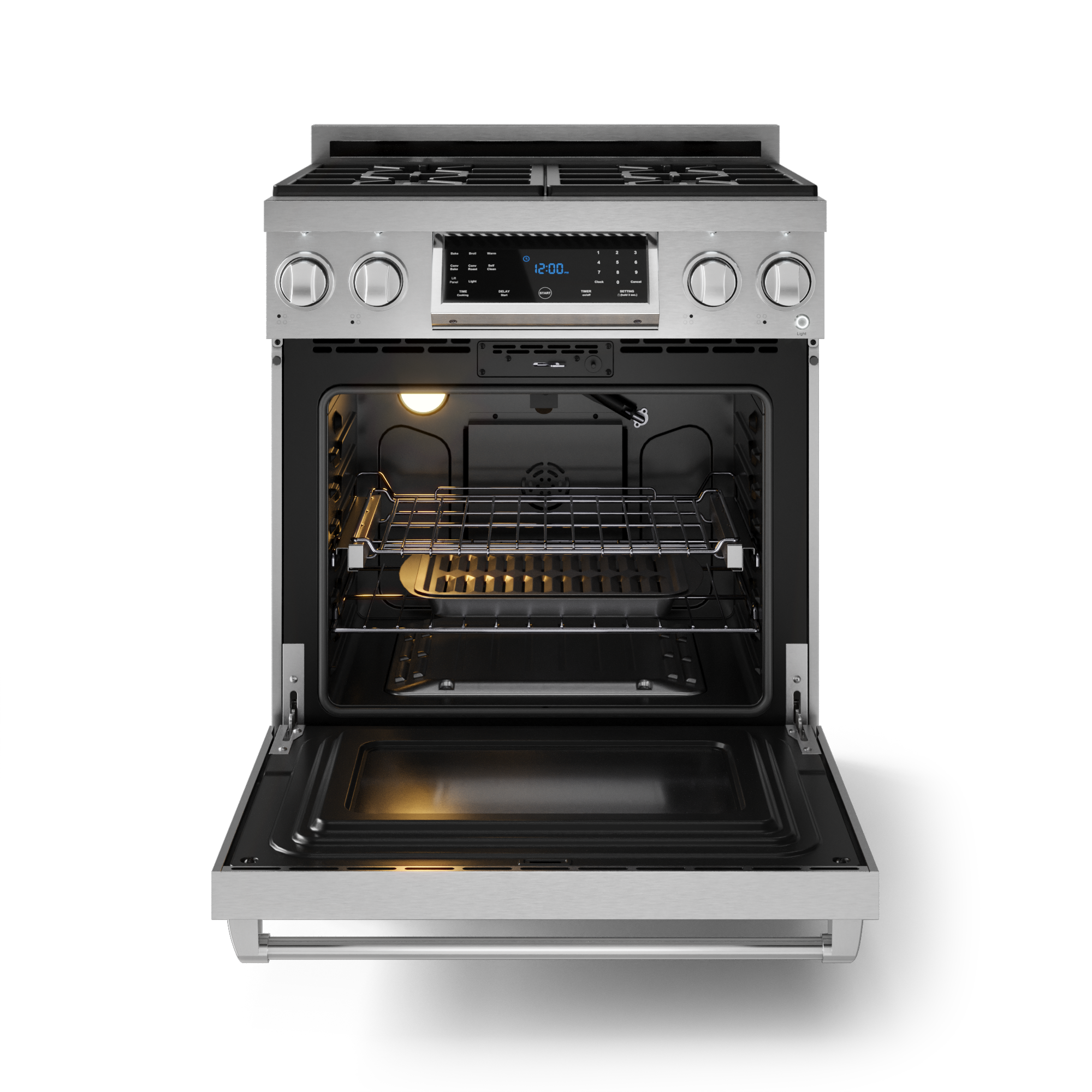30 Inch Professional Gas Range with Tilt Panel Touch Control in Stainless Steel | Gordon Ramsay Series - RSG30