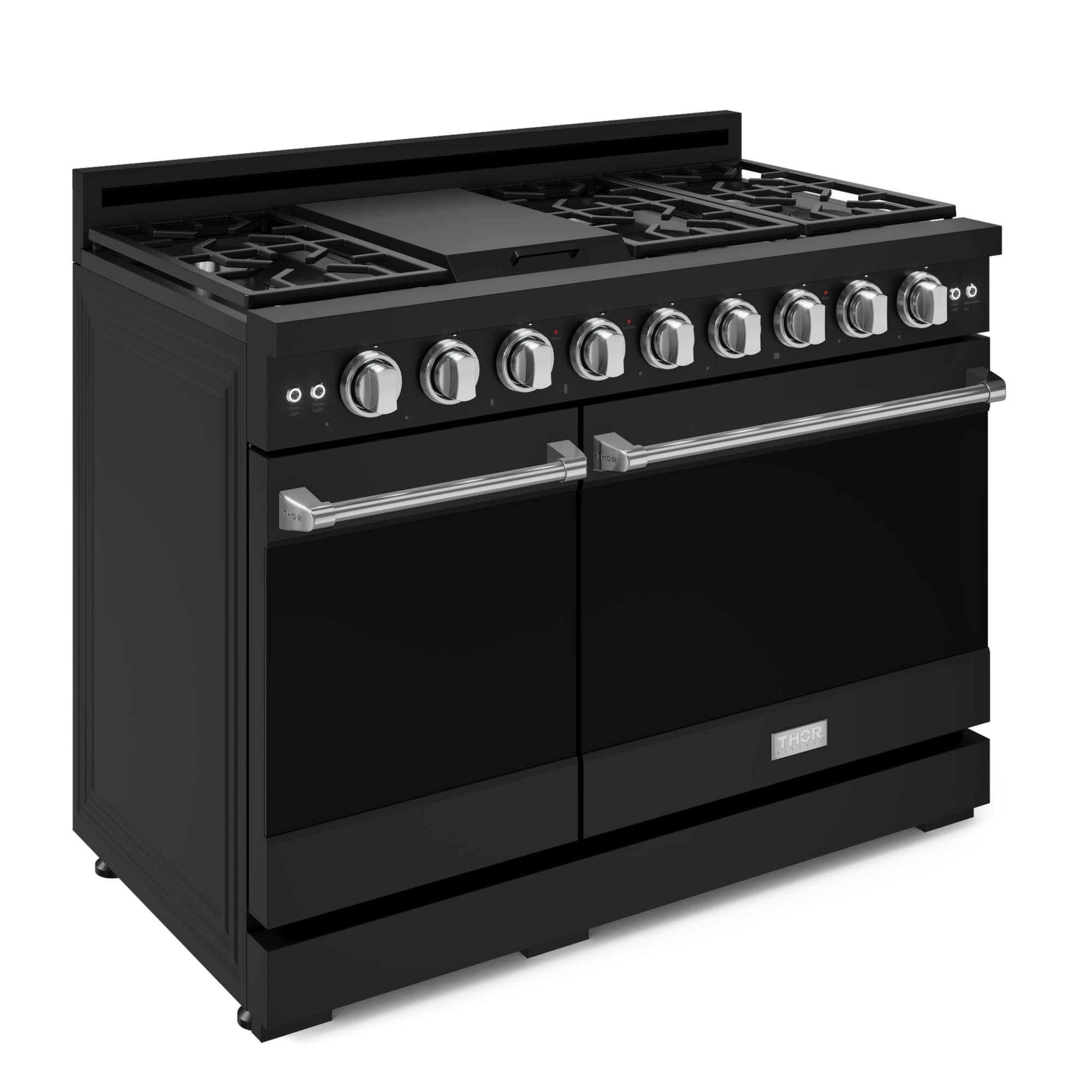 48 Inch Professional LP Range with Pro-Style Knobs in Black/Stainless Steel | Gordon Ramsay Series - RSG48EBLP-SS