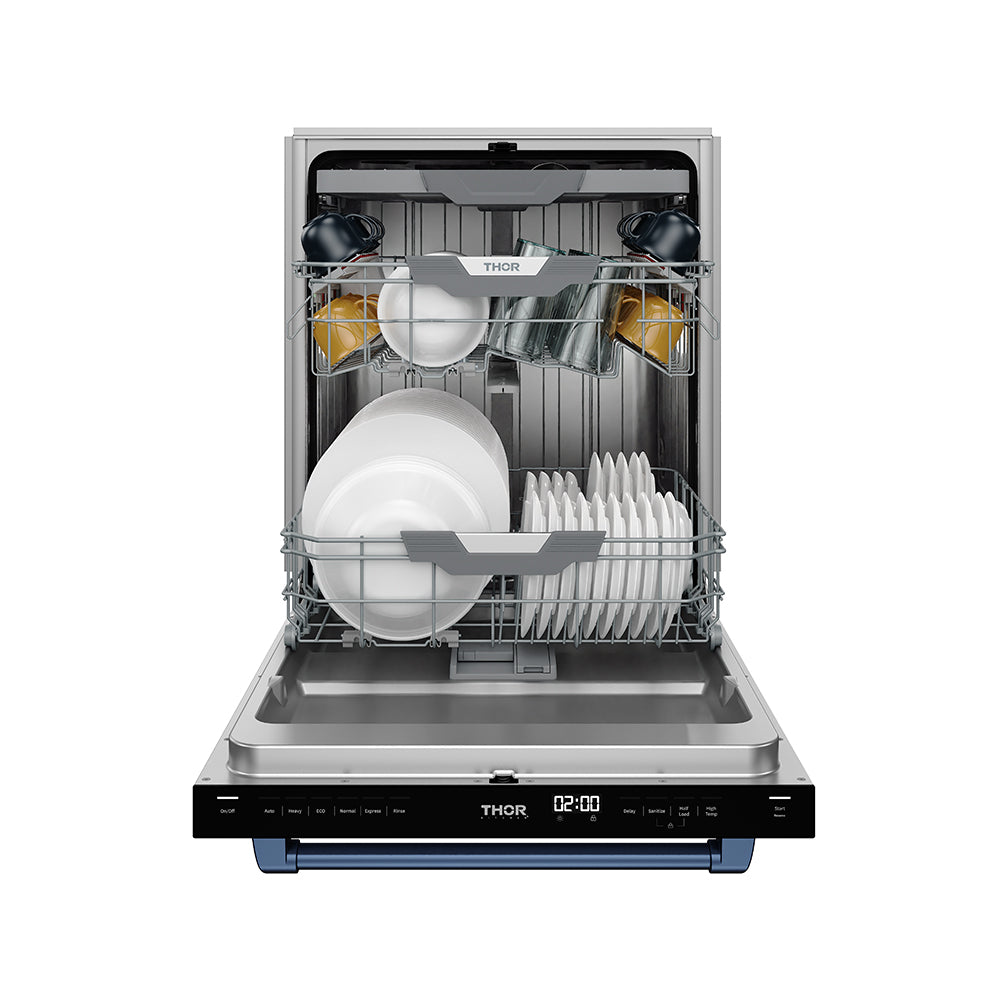24 Inch Dishwasher in White and Blue | Gordon Ramsay Series