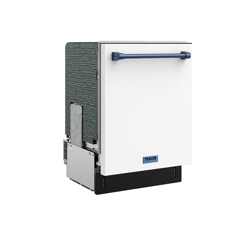 24 Inch Dishwasher in White and Blue | Gordon Ramsay Series