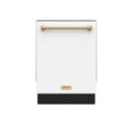 24 Inch Dishwasher in White and Bronze | Gordon Ramsay Series