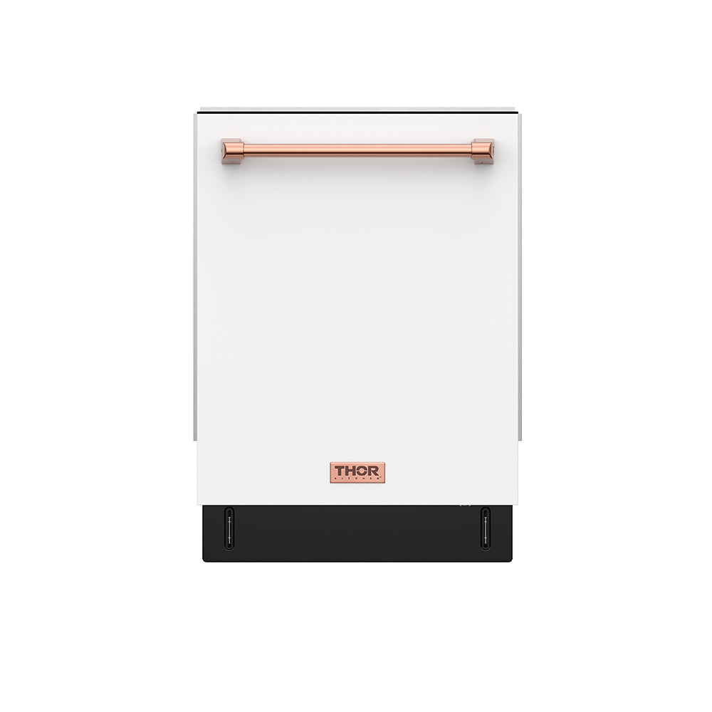 24 Inch Dishwasher in White and Rose Gold | Gordon Ramsay Series