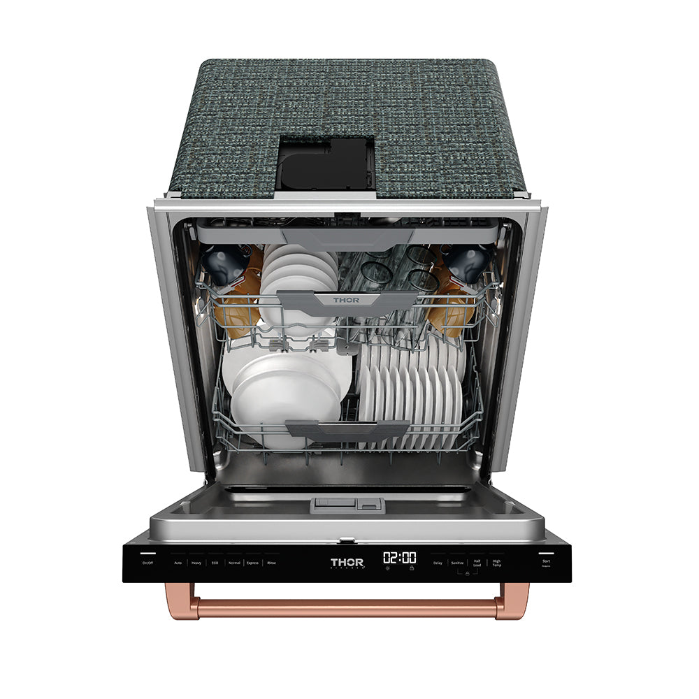 24 Inch Dishwasher in White and Rose Gold | Gordon Ramsay Series