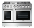 Thor Kitchen 48 Inch Dual Fuel Range in Stainless Steel - Professional - HRD4803U
