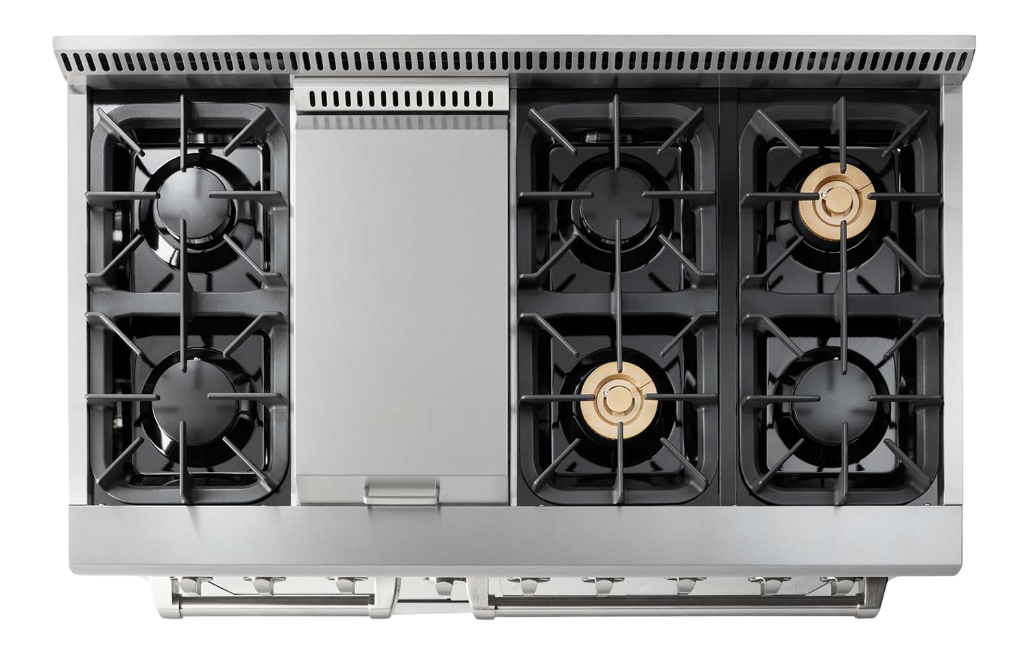 Thor Kitchen 48 Inch Professional Dual Fuel Liquid Propane Range in Stainless Steel - Model HRD4803ULP-R (Renewed)
