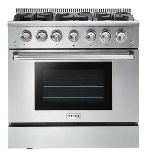 THOR Kitchen 36-Inch Professional Gas Range - HRG3618U